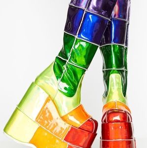 Demonia Rainbow Boots